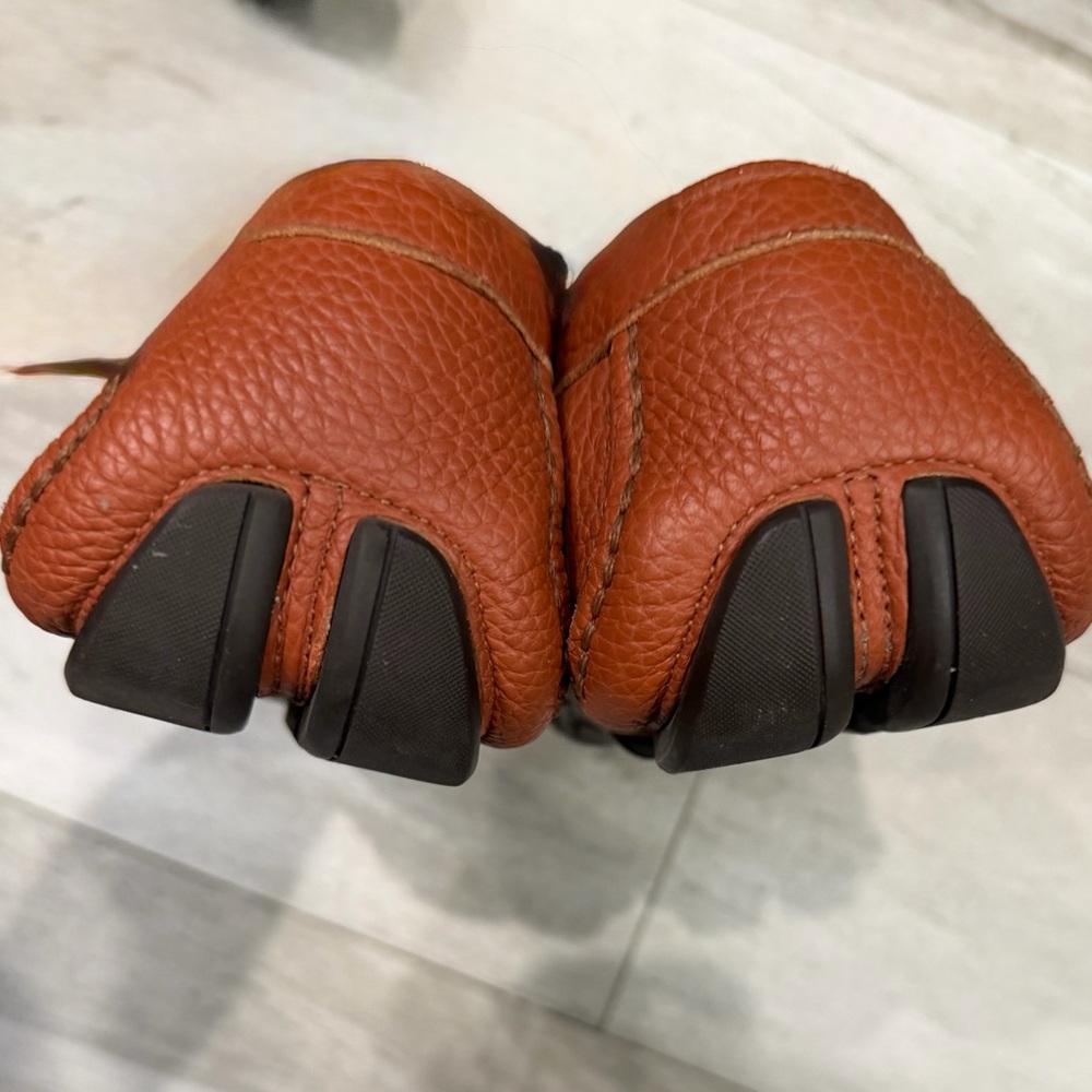 Salvatore Ferragamo Pebbled Leather Bit Loafer in Cognac Brown retail price $785 - Picture 5 of 9